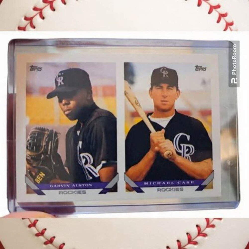 Garvin Alston/Michael Case Topps 1993 Colorado Rockies baseball card